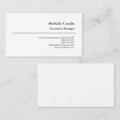 Premium - Zijderlaag - Minimalistisch modern Visitekaartje (Voorkant / Achterkant)