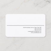 Premium - Zijderlaag - Minimalistisch modern Visitekaartje (Achterkant)