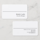 Premium - Zijderlaag - Minimalistisch modern Visitekaartje (Voorkant / Achterkant)