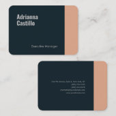 Premium - Zijderminimalistische moderne platte tek Visitekaartje (Voorkant / Achterkant)