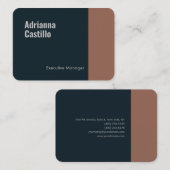 Premium - Zijderminimalistische moderne platte tek Visitekaartje (Voorkant / Achterkant)