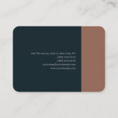 Premium - Zijderminimalistische moderne platte tek Visitekaartje (Achterkant)
