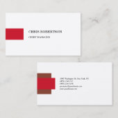 Premium - Zijdermodern - minimalistisch vlak Visitekaartje (Voorkant / Achterkant)