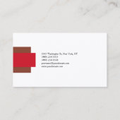 Premium - Zijdermodern - minimalistisch vlak Visitekaartje (Achterkant)