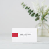 Premium - Zijdermodern - minimalistisch vlak Visitekaartje (Staand voorkant)