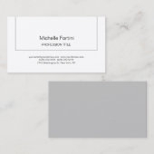 Premium - zijderupsentandant eenvoudig minimalisti visitekaartje (Voorkant / Achterkant)