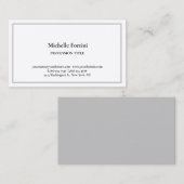 Premium - zijderupsentandant eenvoudig minimalisti visitekaartje (Voorkant / Achterkant)