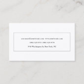 Premium - zijderupsentandminimalistisch modern visitekaartje (Achterkant)