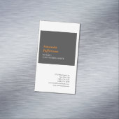 Premium - zijderupTISCH, minimaal professioneel la Magnetisch Visitekaartje (Voorbeeld)