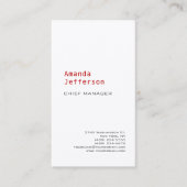 Premium - zijderupTISCH, minimaal professioneel la Visitekaartje (Voorkant)