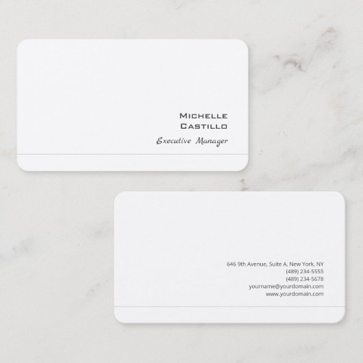 Premium - Zijderzijde - Minimale dikte Visitekaartje (Voorkant / Achterkant)