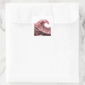 Premium Zilver ROZE MUNT GOLF Square Sticker (Tas)