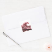 Premium Zilver ROZE MUNT GOLF Square Sticker (Envelop)