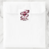 Premium Zilver WINE ENERGY Sticker Print (Tas)