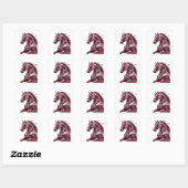 Premium Zilveren Abstract Cadeau Sticker (Vel)