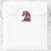 Premium Zilveren Abstract Cadeau Sticker (Tas)
