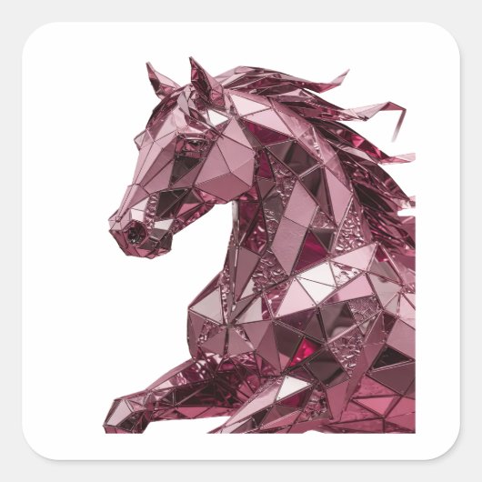 Premium Zilveren Abstract Cadeau Sticker (Voorkant)