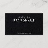 Premium Zwart Aangepaste Logo QR-code Visitekaartj Visitekaartje (Voorkant)