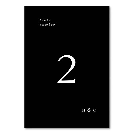 Premium - zwart eenvoudig platte moderne huwelijk kaart (Achterkant)