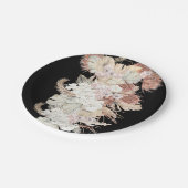 Premium - zwart Elegant Pampas Grass Tropisch Oerw Papieren Bordje (Gekanteld)