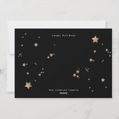 Premium - zwart, onyx kerstfoto, fijn feestdagenkaart (Achterkant)