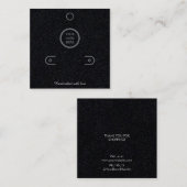 Premium Zwart Oorbellen Houder Sieraden Display Ka Contactkaartje (Voorkant / Achterkant)