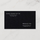 Premium zwart papier foto-Visitekaartje Visitekaartje (Achterkant)