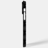 Premium zwart vierkant patroon Case-Mate iPhone case (Achterkant / Links)