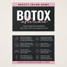 Premium Zwarte Botox Nazorg Instructiekaart