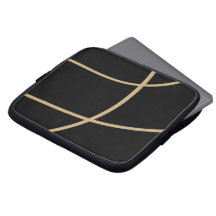 Premium Zwarte Goud Tech Stijl