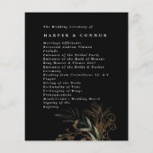 Premium - zwarte moderne onyx Abstracte eucalyptus (Achterkant)