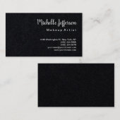 Premium - zwarte moderne Professional Visitekaartje (Voorkant / Achterkant)