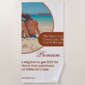 #PremiumStrandHanddoek Strandlaken (Voorkant)