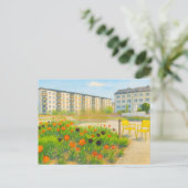 Premnitz tulpen seizoen aquarel havelland feestdagenkaart (Staand voorkant)