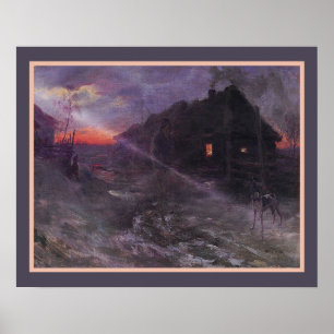 "Premonition" van Henryk Weyssenhoff ca.1893 Poster