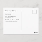 Prenataal bezoek Checkup Gold Zwangerschap Afspraa Briefkaart (Achterkant)