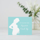 Prenataal bezoek Controle OB-GYN Afspraak Herinner Briefkaart (Staand voorkant)