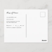 Prenataal bezoek Controle OB-GYN Afspraak Herinner Briefkaart (Achterkant)