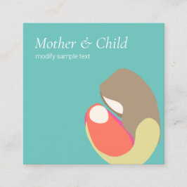 Prenatale neonatale verloskunde vierkante visitekaartje