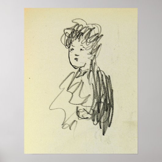 Prendergast - Borstbeeld van vrouw Poster (Voorkant)