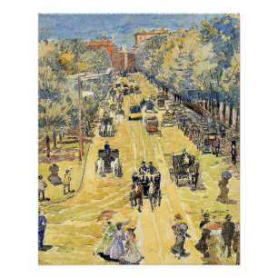 Prendergast - Charles Street, Boston, Perfect Poster