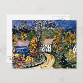 Prendergast - Country Road, New Hampshire Briefkaart (Voorkant / Achterkant)