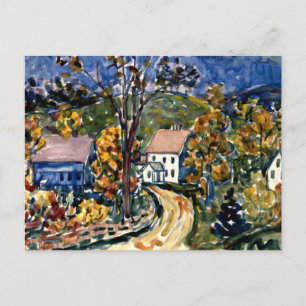 Prendergast - Country Road, New Hampshire Briefkaart