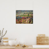 Prendergast - figuren op een brug poster (Keuken)