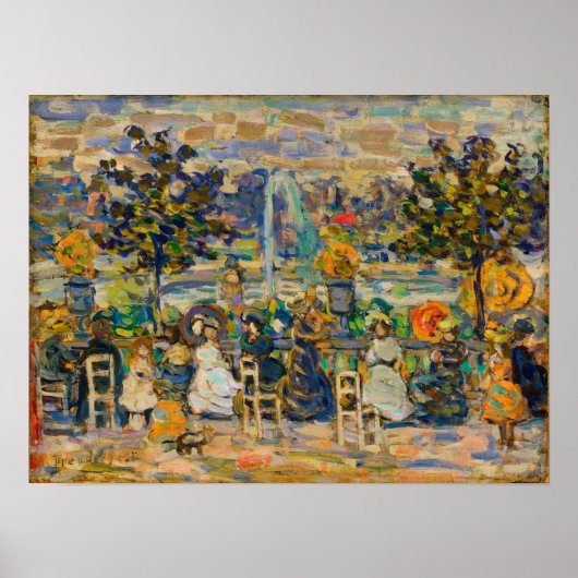 Prendergast - In Luxemburgse Tuinen Poster (Voorkant)