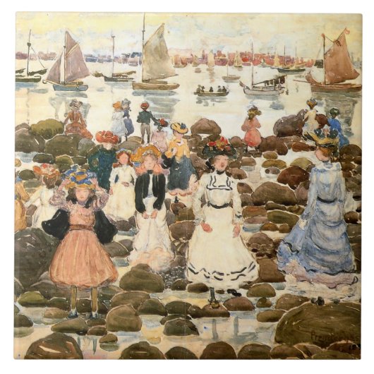 Prendergast - laagwater, Beachmont, Tegeltje (Voorkant)