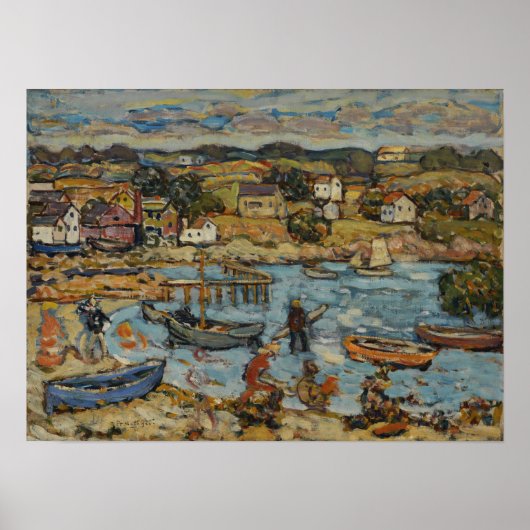 Prendergast - Marblehead Harbour Poster (Voorkant)