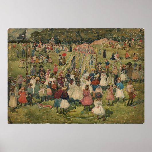 Prendergast - May Day Central Park 1901 Poster (Voorkant)