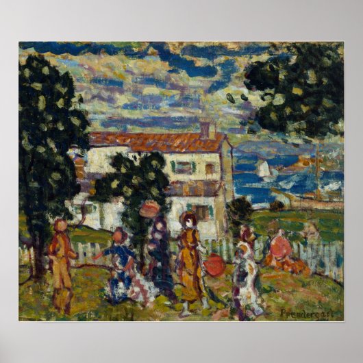 Prendergast - New England Village Poster (Voorkant)