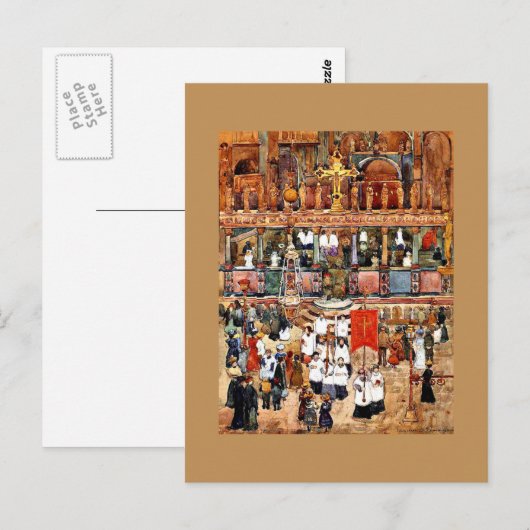 Prendergast - Paasprocessor, St. Marks Briefkaart (Voorkant / Achterkant)